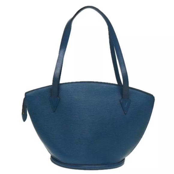 Louis Vuitton Blue EPI St. Jacques Sunjack Shoulder Tote Bag GUC - Picture 2 of 2